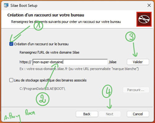 installer l'application Silae Boot